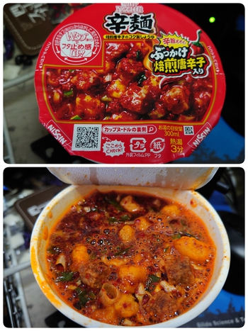 お弁当とカップ麺