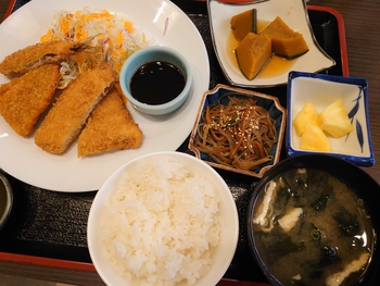 アジフライ定食