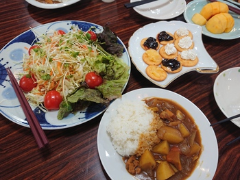朝からがっつりと