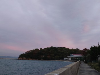 今朝も曇り空