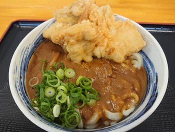 とり天のせカレーうどん