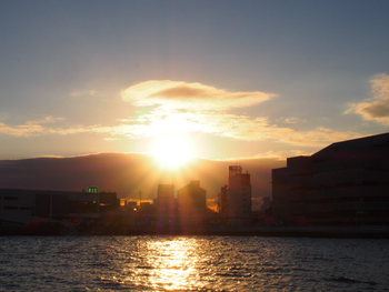 海は荒れてます