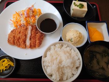 豚カツ定食@せきやで、ペイペイ３等