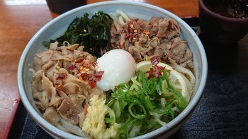 週明けのうどん