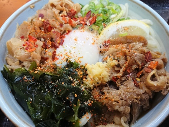 一日遅れの週明けうどん