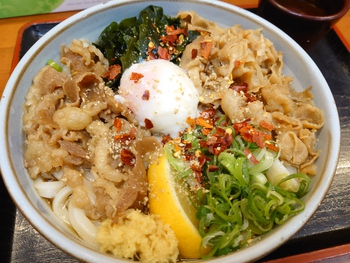 久々のスペシャルぶっかけうどん