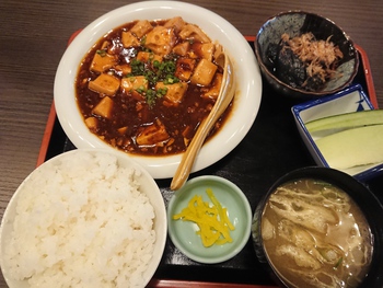麻婆豆腐定食@せきや