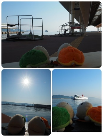 実家(豊島)へ