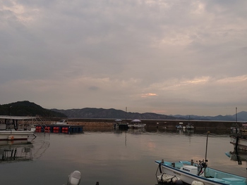 夕方の潮風が気持ちいい