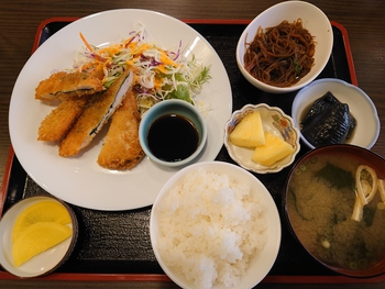 ささみ大葉カツ定食＠せきや