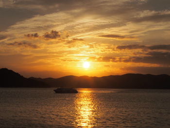 久々の夕陽
