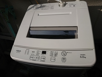 洗濯機が新しくなりました。