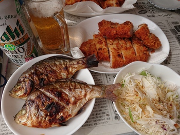 週末お昼ぷはぁ～