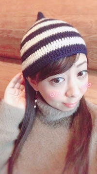 このニット帽、わたし意外と似合うかもしれない。笑