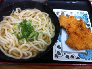 本日のお昼うどん