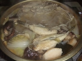 今夜も鍋で