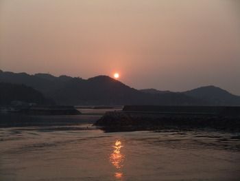 夕方の散歩