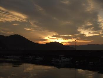 夕焼け見れた