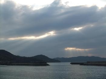 夕方は曇り