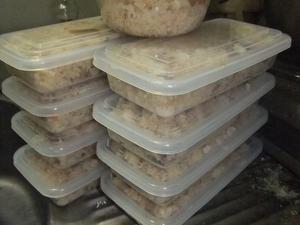 五目ご飯炊けた。。