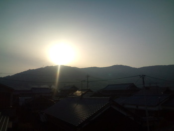 今朝もいいお天気で