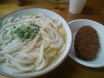 本日のお昼うどん
