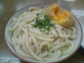 本日のお昼うどんは