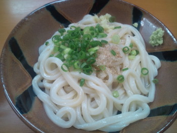 本日のお昼うどん