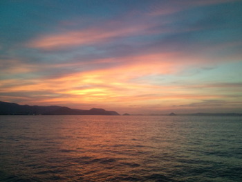 サンポートからの夕焼け空