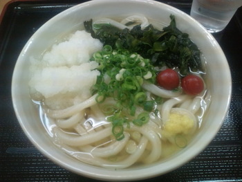 本日のお昼うどん