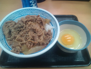 吉野家にて
