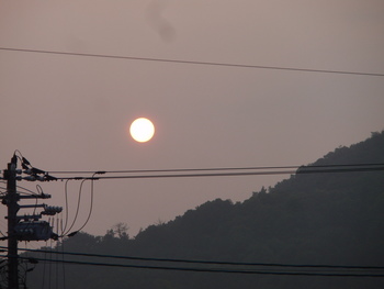 島の朝
