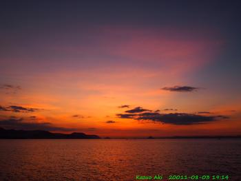 久々の夕焼け空