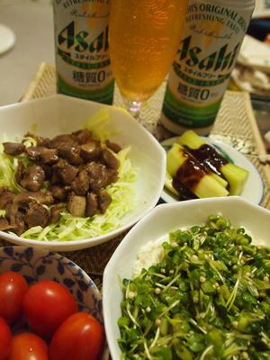 久々の自炊夕食