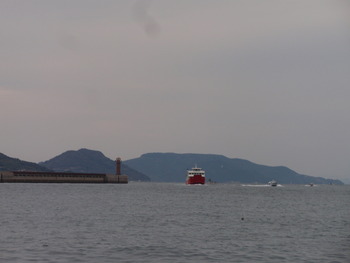 実家(豊島)へ