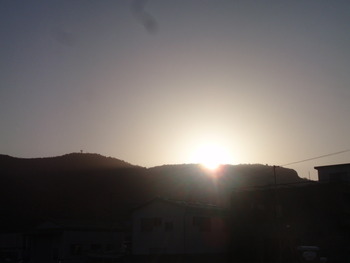 島の朝