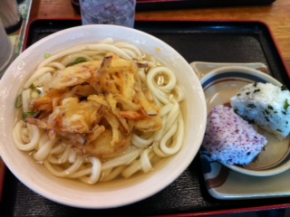 本日のお昼うどん