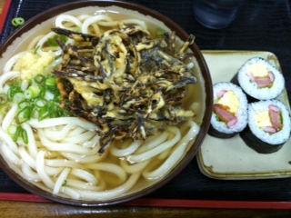 本日のお昼うどん