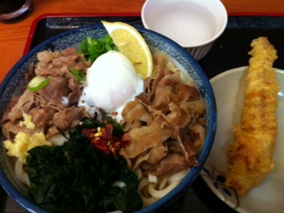 本日のお昼うどん