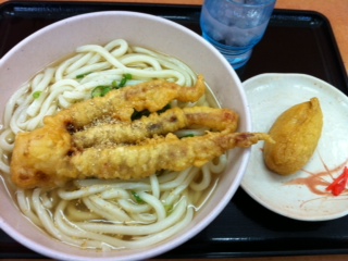 本日のお昼うどん
