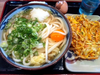 本日のお昼うどん
