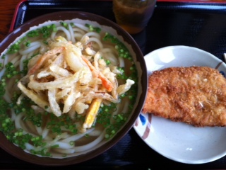 本日のお昼うどん