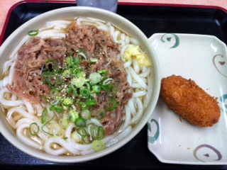 本日のお昼うどん