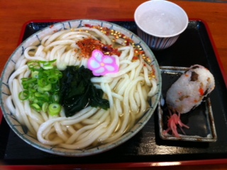 本日のお昼うどん