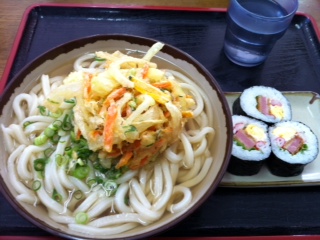 本日のお昼うどん