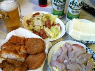 今夜も魚を肴に
