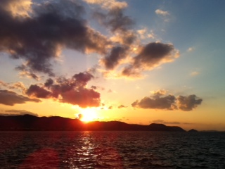沈みゆく太陽