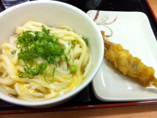 本日もお昼うどん