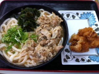 本日のお昼うどん
