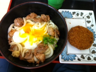 本日のお昼うどん